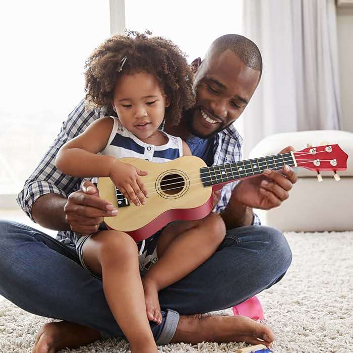 LXS Soprano Ukulele Kids Ukulele for Beginners - 21" Small Guitar Ukulele with Gig Bag, Standby String, Picks and Primary Tutorial (Wood Color) - Image 6