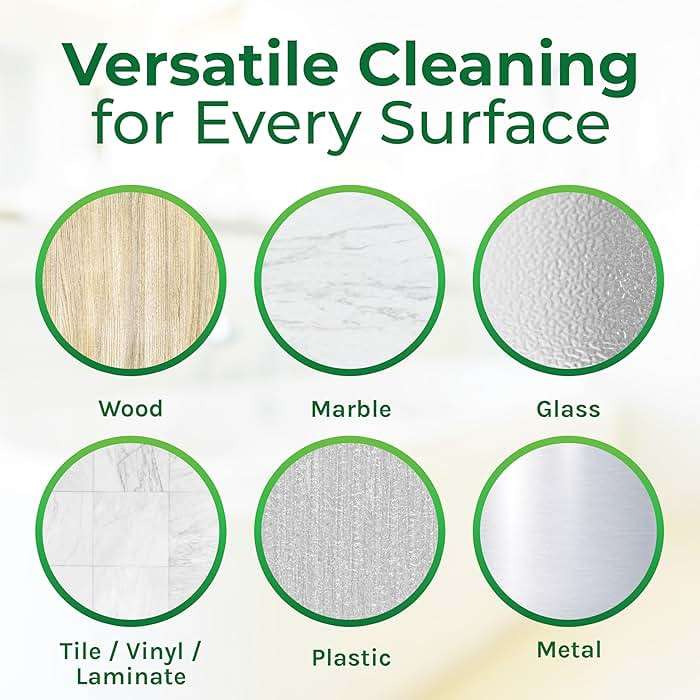 Hygea Natural Cleaning Supplies Kit All Purpose Cleaners, Citrus Degreaser, Floor and Tile Cleaner, Window, Glass and Mirror Cleaner- No Harsh Chemicals, Family safe - 4 Pack 24 oz Sprays - Image 6