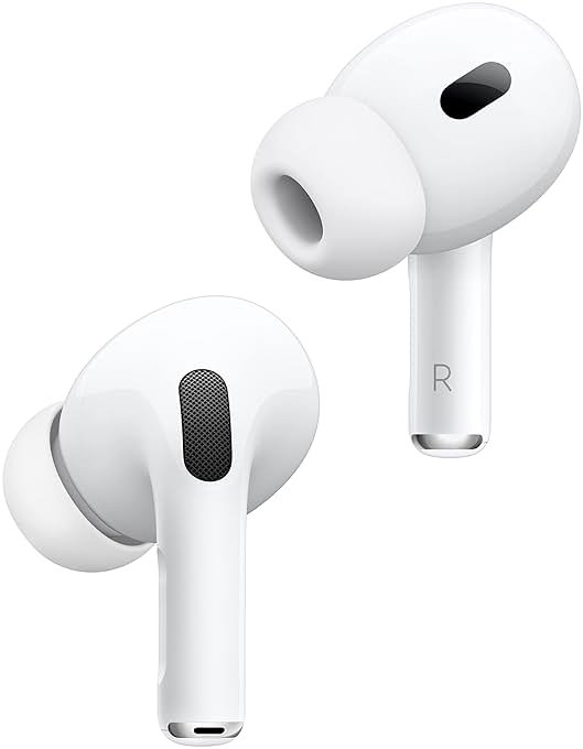 Apple AirPods Pro (2nd Gen) Wireless Earbuds, Up to 2X More Active Noise Cancelling, Adaptive Transparency, Personalized Spatial Audio MagSafe Charging Case (Lightning) Bluetooth Headphones for iPhone - Product Image
