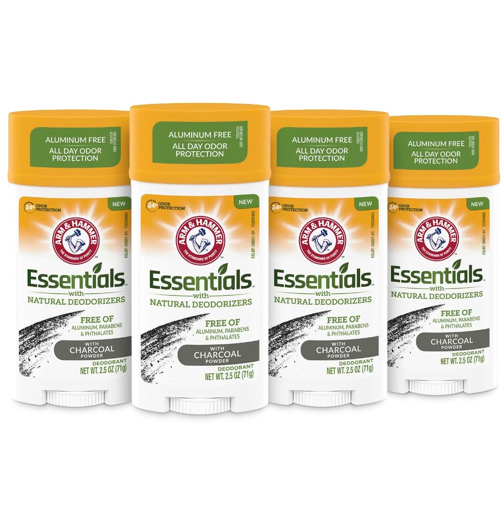 Arm & Hammer Essentials Charcoal Deodorant 4-Pack - Product Image