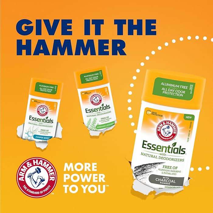 Arm & Hammer Essentials Charcoal Deodorant 4-Pack - Image 8