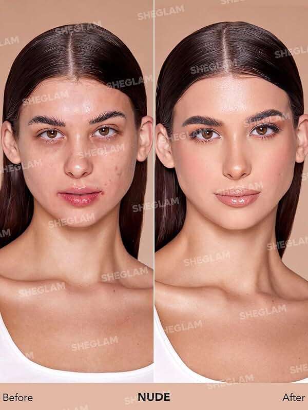 SHEGLAM Skinfinite Flawless Dewy Hydrating Foundation Full Coverage Liquid Foundation - Nude - Image 2