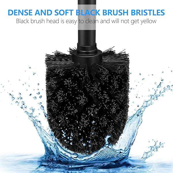 SetSail Toilet Brush, Compact Size Toilet Bowl Brush and Holder Toilet Brushes for Bathroom with Stainless Steel Handle Toilet Cleaner Brush with Durable Scrubbing Bristles, Splash-Proof - Image 4
