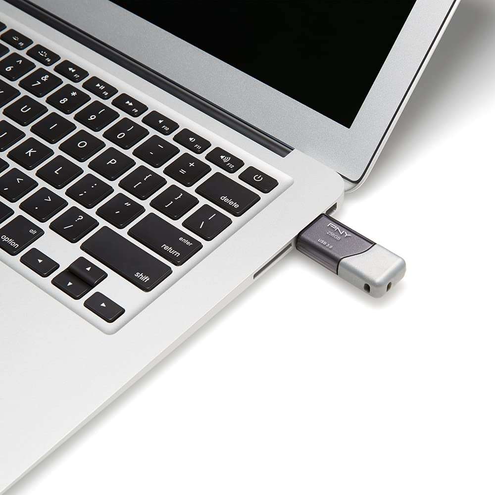 PNY P-FD256X2TBOP-MP 256GB Turbo Attaché 3 USB 3.0 Flash Drive,Silver (Pack of 2) - Image 7
