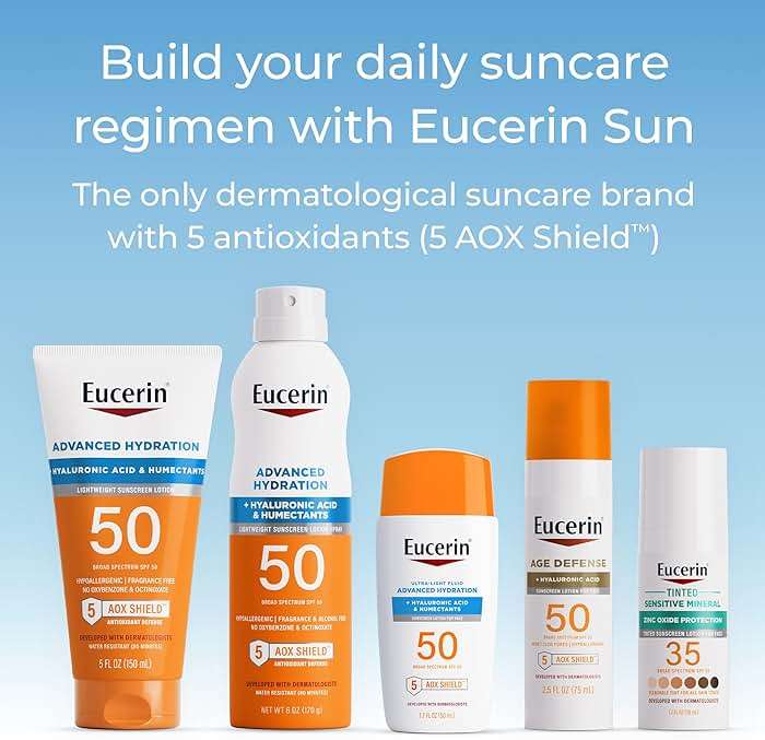 Eucerin Sun Tinted Sensitive Mineral Face Sunscreen Lotion SPF 35, Non-Comedogenic Mineral Sunscreen with Gentle Zinc Oxide Protection for Sensitive Skin, 1.7 Fl Oz Bottle - Image 7