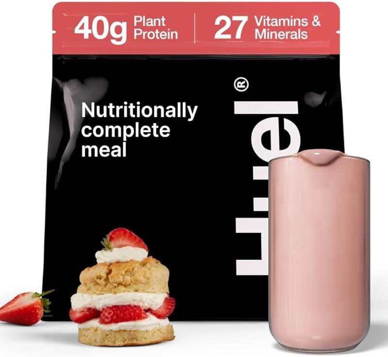 Huel Black Edition | Strawberry 40g Vegan Protein Powder | Nutritionally Complete Meal | 27 Vitamins and Minerals, Gluten Free | 17 Servings - Image 1