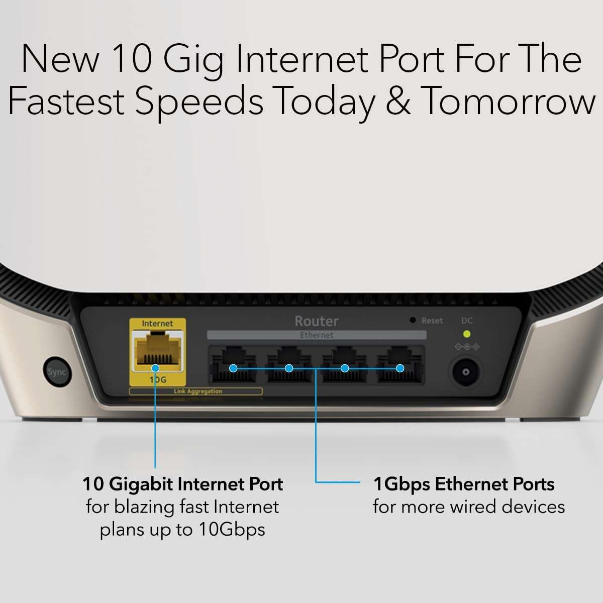 NETGEAR Orbi Tri-Band WiFi 6 Mesh Network System (RBK863S) – Router + 2 Satellite Extenders, Security Features, Up to 6Gbps, Up to 8,000 sq.ft., 100 Devices, 10 Gig Internet Port, Armor Subscription - Image 5
