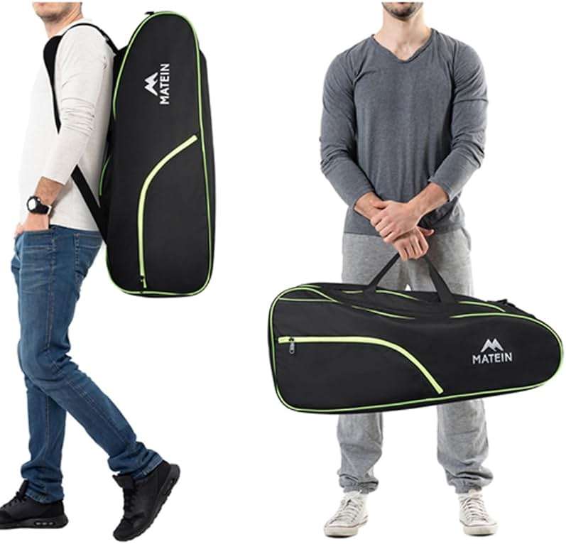 MATEIN Tennis Bag 6 Rackets, Large Racket Bag with Shoe Compartment, Cooler | Extra Large, Protective, Convertible, Removeable Shoulder Strap, Insulated Cooler Pocket, Water Resistant, Men Tournament Use - Image 9
