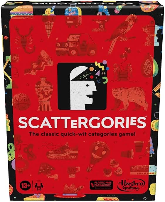 Hasbro Gaming Scattergories Classic Game, Party Game for Adults and Teens Ages 13 and up, Board Game for 2+ Players - Product Image