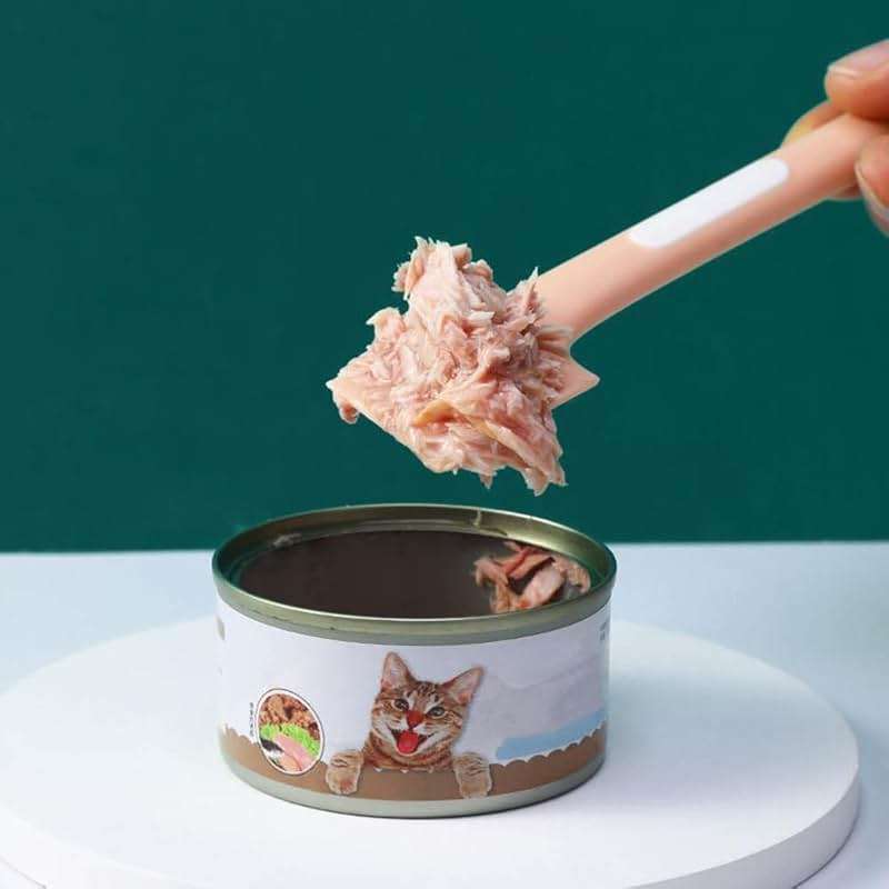 4 PACK Pet Food Can Supplies Mixing Spoons Food Canned Scoop for Cat Dog Feeding Can and Wet Food Storage - Image 5