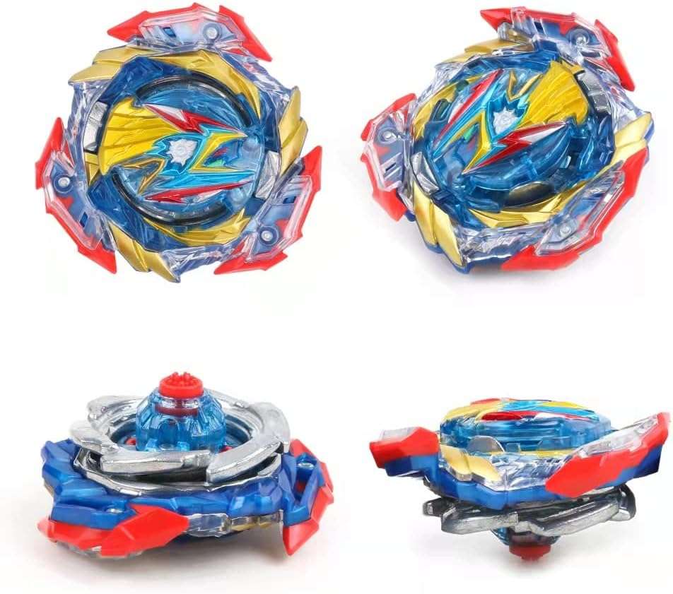 MUSTYBELT Battling Top Burst Gyros Toy Set Toy Gift for Children Boys Ages 6 8 10 12+ Combat Battling Game 10&12 Burst Spinning Tops 3 Two Way Launchers Grip Starter (B-10) - Image 8