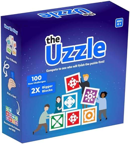 Uzzle 3.0 Family Board Game – Strategy Game for Kids & Adults – Fast-Paced Block Puzzle Games for 1–4 Players – Perfect for Family Nights & Parties (Ages 4+) - Image 7