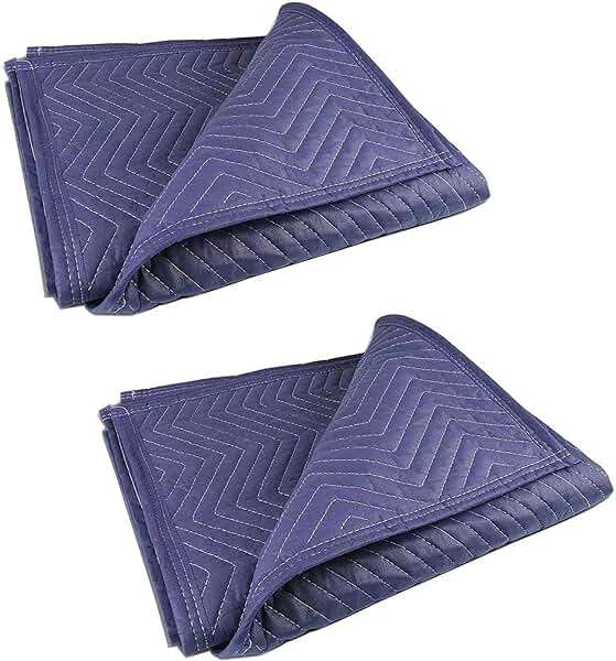PONGHEI 2 Moving Blankets 40"x 72" Heavy Duty Packing Blankets for Moving Shipping Thick Furniture Wrapping for Moving Supplies Professional Quilted Shipping Blankets - Image 1