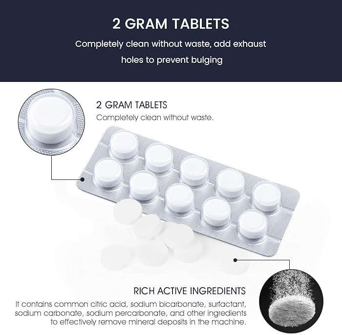 possiave 12-Pack Charcoal Water Filters and 10-pack Cleaning Tablets for Breville Espresso Machines, Breville Cleaning kit - Espresso Accessories - Image 4