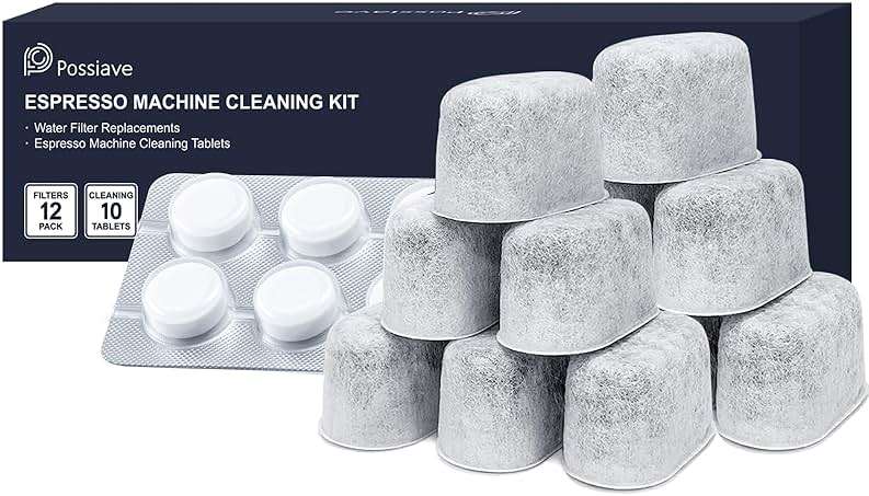 possiave 12-Pack Charcoal Water Filters and 10-pack Cleaning Tablets for Breville Espresso Machines, Breville Cleaning kit - Espresso Accessories - Image 8