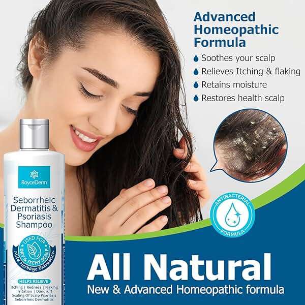 Roycederm Seborrheic Dermatitis & Psoriasis Shampoo for Dandruff - Helps Relieve Itching, Flaking & Scaling, Dry Itchy Scalp - Image 2