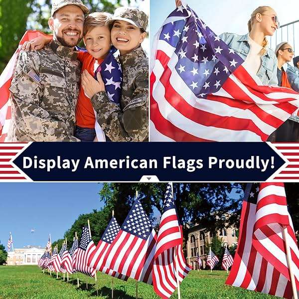 CASTDREAM American US Flag 3x5, 2 Pack Vibrant Color & Fade Resistant US Flags for Outside 3x5 ft Flags Double Stitched Long Lasting Polyester with Durable Brass Grommets USA Flag - Image 8