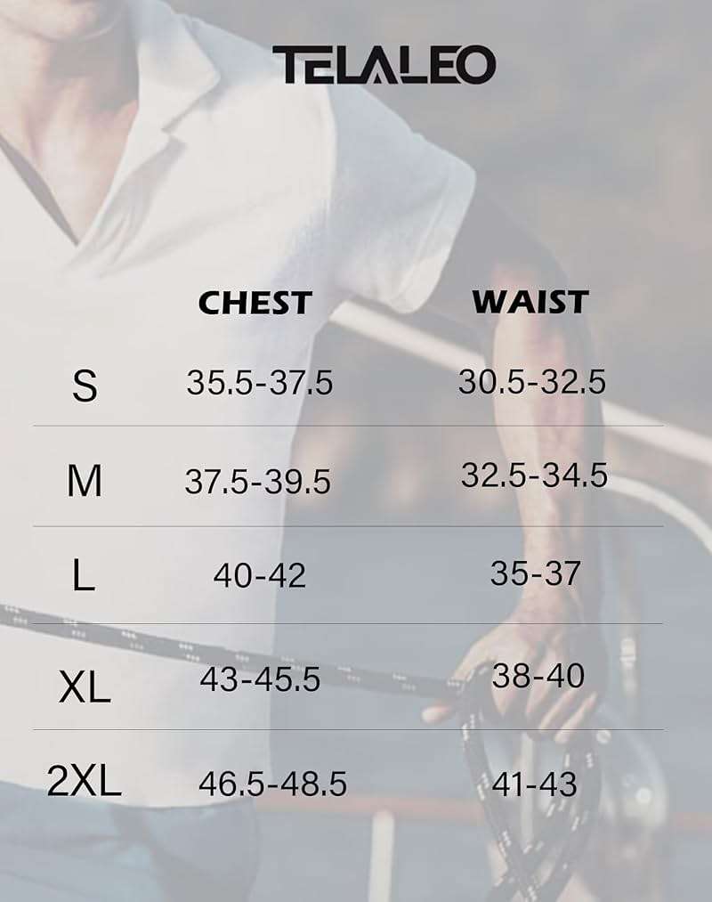 TELALEO 4/5 Pack Mens Polo Shirts Quick Dry Short Sleeve Golf T Shirt Performance Moisture Wicking Casual Workout - Image 6