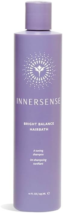 INNERSENSE Organic Beauty - Natural Bright Balance Purple Toning Hairbath | Non-Toxic, Cruelty-Free Haircare (10 fl oz | 295 ml) - Product Image