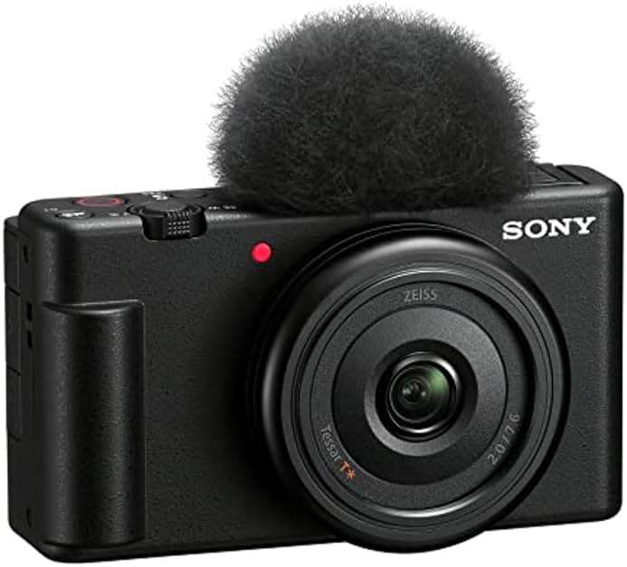 Sony ZV-1F Vlog Camera for Content Creators and Vloggers Black - Image 1