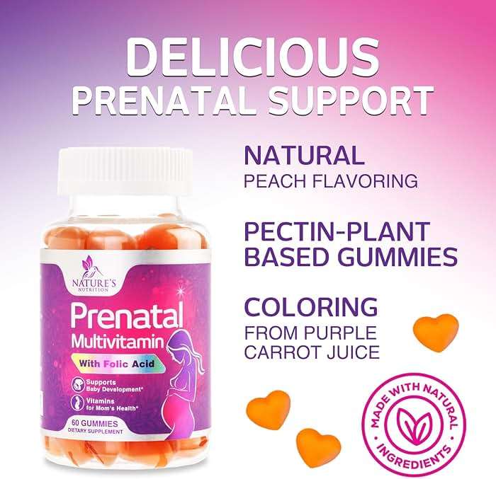 Prenatal Vitamins for Women - Pregnancy Vitamins Gummies with Folic Acid, Vitamin A, C, D3, B12, B6 - Prenatal Multivitamin Gummy for for Fetal Support, Pregnant & Nursing Women - 120 Gummies - Image 9
