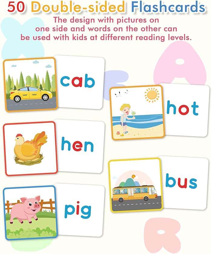 Gojmzo Wooden CVC Word Spelling Games, Preschool Kindergarten Learning Activities, Montessori Educational Toys Gifts for 3 4 5 6 Year Old Kids, Sight Words Flash Cards Reading Letters for Toddlers - Image 6