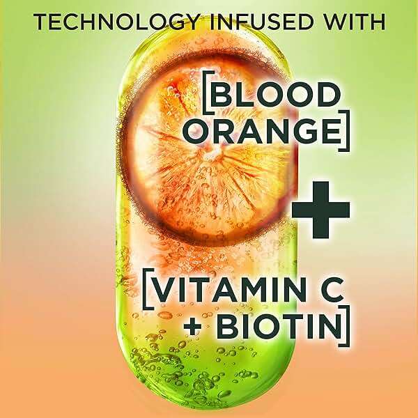 Garnier Fructis Grow Strong Thickening Shampoo for Fine Hair, Biotin-C, 33.8 Fl Oz, 1 Count (Packaging May Vary) - Image 2