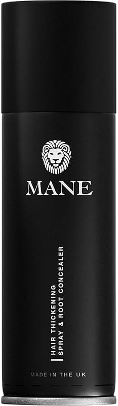 Mane Micro-Mineral Hair Thickening Spray & Root Touch Up Spray, Instant Volume & Root Cover Up for Thinning or Fine Hair, Lightweight Buildable Coverage for Men & Women, Light Brown, 200 ml - Product Image