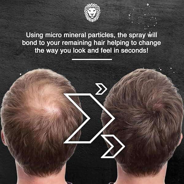Mane Micro-Mineral Hair Thickening Spray & Root Touch Up Spray, Instant Volume & Root Cover Up for Thinning or Fine Hair, Lightweight Buildable Coverage for Men & Women, Light Brown, 200 ml - Image 4