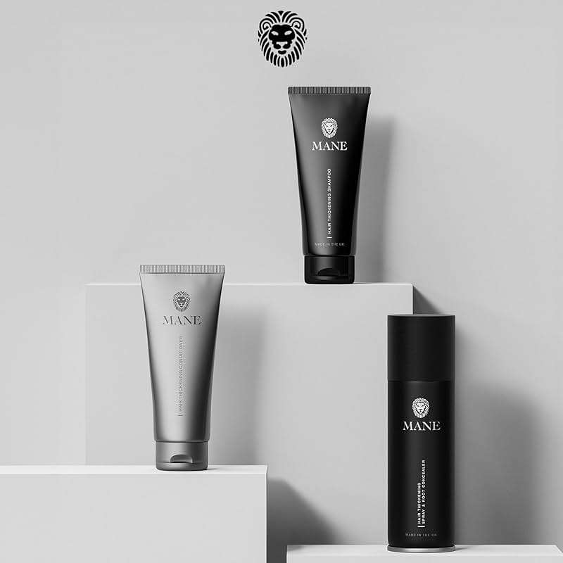 Mane Micro-Mineral Hair Thickening Spray & Root Touch Up Spray, Instant Volume & Root Cover Up for Thinning or Fine Hair, Lightweight Buildable Coverage for Men & Women, Light Brown, 200 ml - Image 7