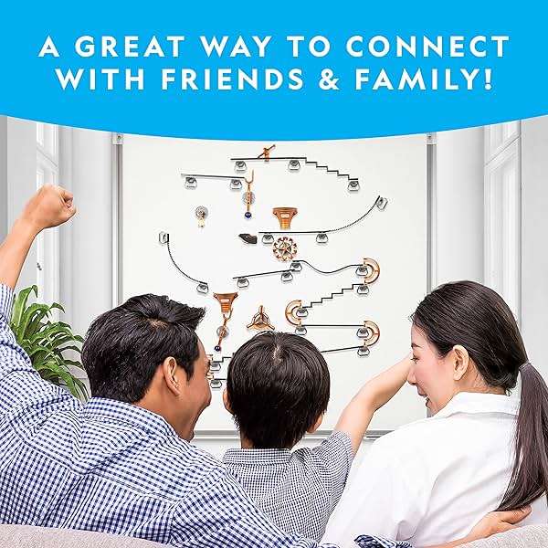 National Geographic Magnetic Marble Run - 75-Piece STEM Building Set for Kids & Adults with Magnetic Track & Trick Pieces & Marbles for Building A Marble Maze, STEM Project - Image 4