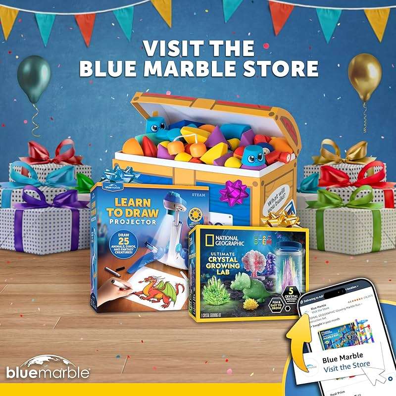 National Geographic Magnetic Marble Run - 75-Piece STEM Building Set for Kids & Adults with Magnetic Track & Trick Pieces & Marbles for Building A Marble Maze, STEM Project - Image 8