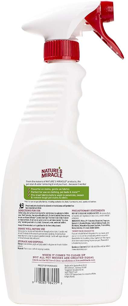 Nature’s Miracle Laundry Boost Spot Treatment Stain and Odor Remover, 32 Oz., Laundry Pre-Wash Stain and Odor Remover - Image 2