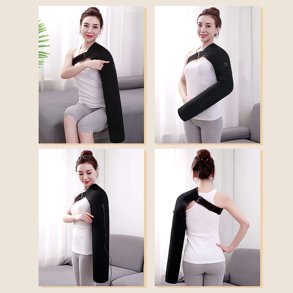Shoulder Arm Hand Heating Pad for Pain Relief, Ultra Long Heated Wrist Wrap Heated Elbow Brace Hand Warmer for Tendonitis, Arthritis, Sports Injury Recovery, 3 Temperature Settings & Timer - Image 6