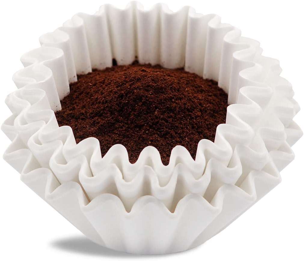 Coffee Filters 8-12 Cup, 7.875 inch x 3.25 inch, 100 Count Basket Coffee Filters, White Disposable 8 to 12 Cup Coffee Filter Paper - Image 1