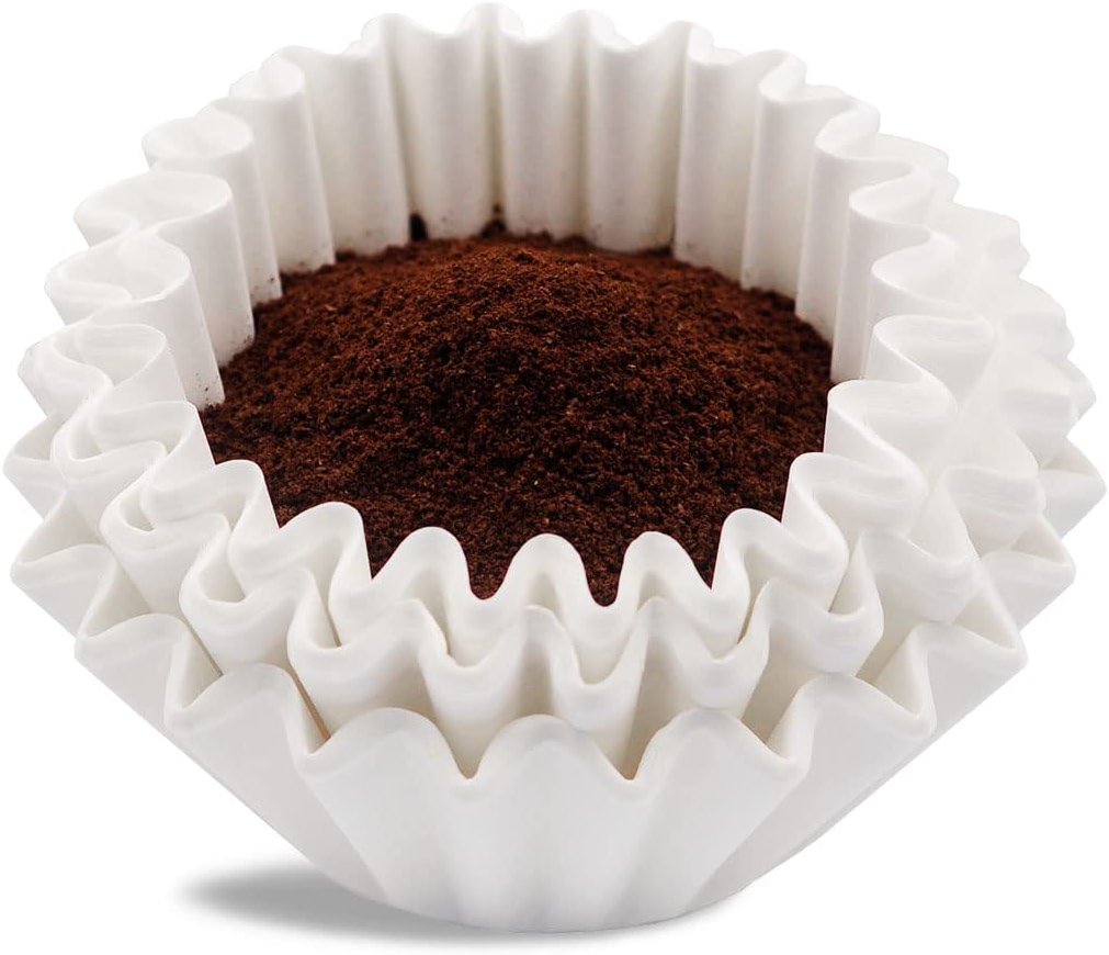 Coffee Filters 8-12 Cup, 7.875 inch x 3.25 inch, 100 Count Basket Coffee Filters, White Disposable 8 to 12 Cup Coffee Filter Paper - Product Image