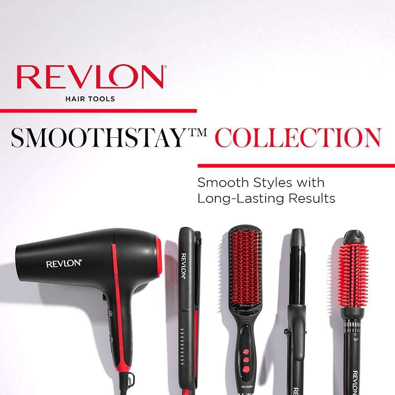 REVLON SmoothStay Hair Dryer with Diffuser, Ionic Ceramic Blow Dryer, Coconut Oil Infused for Frizz Control, Shine and Volume, 1875W Lightweight Dryer with Concentrator for Smooth or Curly Styles - Image 7