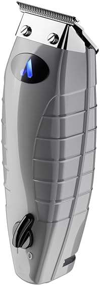Andis 74055 Professional Corded/Cordless Hair & Beard Trimmer, Zero Gapped, Close Cutting Carbon Steel T-Outliner Blade, Grey - Image 5