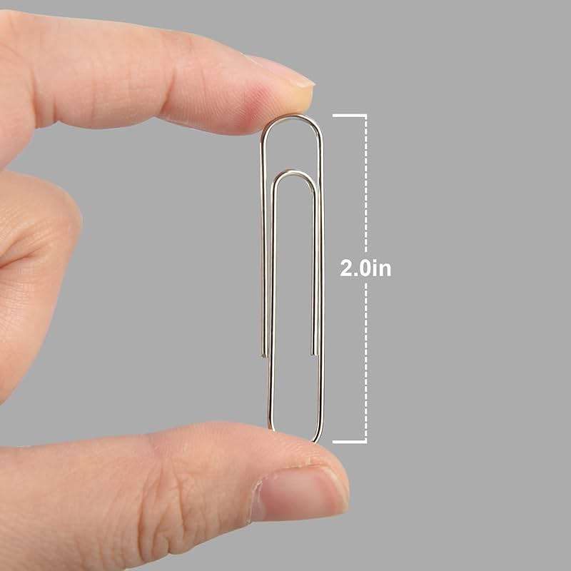 Assorted Size Binder Clips & Jumbo Paper Clips Set - 340pcs Black, Large for Office & School Supplies, in Container with Compartments - Image 7