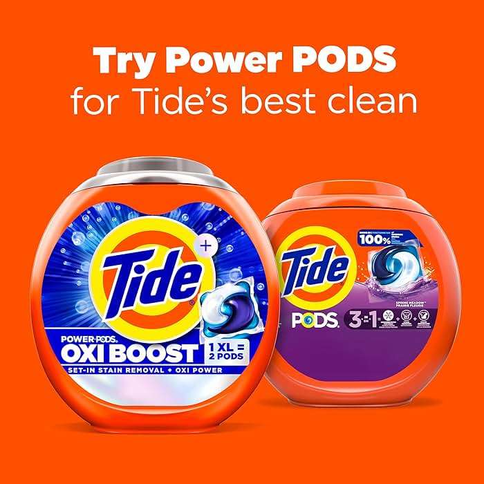 Tide PODS laundry detergent pacs, 3-in-1 Stain Remover, Odor Fighter, Color Protector, 112 Count, HE compatible, Spring Meadow Scent - Image 12