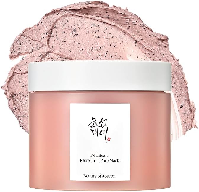 Beauty of Joseon Red Bean Pore Refreshing Mask Mud Cream Hydrating Wash Off Pack, Pore Cleansing Exfoliator, Korean Skin Care for Men and Women 140ml, 4.73 fl.oz - Product Image