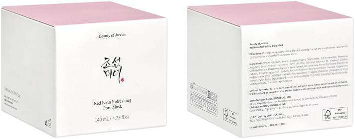 Beauty of Joseon Red Bean Pore Refreshing Mask Mud Cream Hydrating Wash Off Pack, Pore Cleansing Exfoliator, Korean Skin Care for Men and Women 140ml, 4.73 fl.oz - Image 8