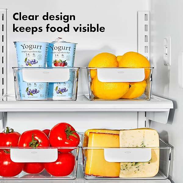 OXO Good Grips 4-Piece Fridge Storage Bin Starter Set - Image 5