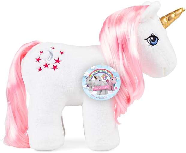 My Little Pony Unicorn and Pegasus Plush - Moondancer - Collector Plushie, Retro Stuffed Toy Animal, Kid, Toddler, Girl, boy, Mom, Birthday, Ages 3+ - Image 3