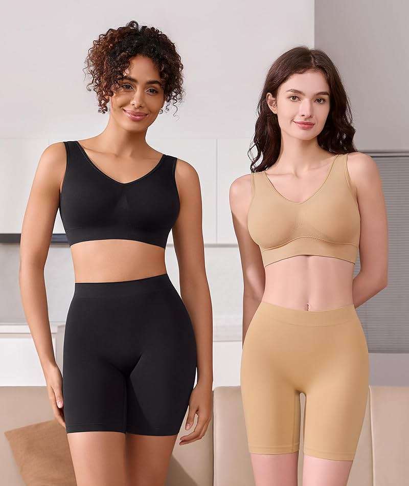 BESTENA 4 Pack Slip Shorts for Under Dress Seamless Smooth Boyshorts Panties Boxer Briefs for Women - Image 2