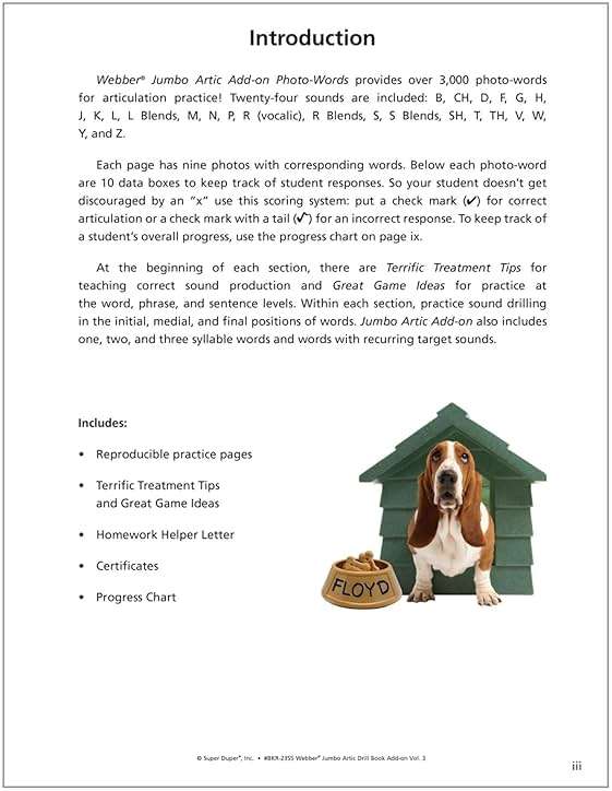 Super Duper Publications | Webber® Jumbo Artic Drill Book Add-On Volume 3 | Speech Therapy - Articulation | Educational Learning Materials for Children - Image 2