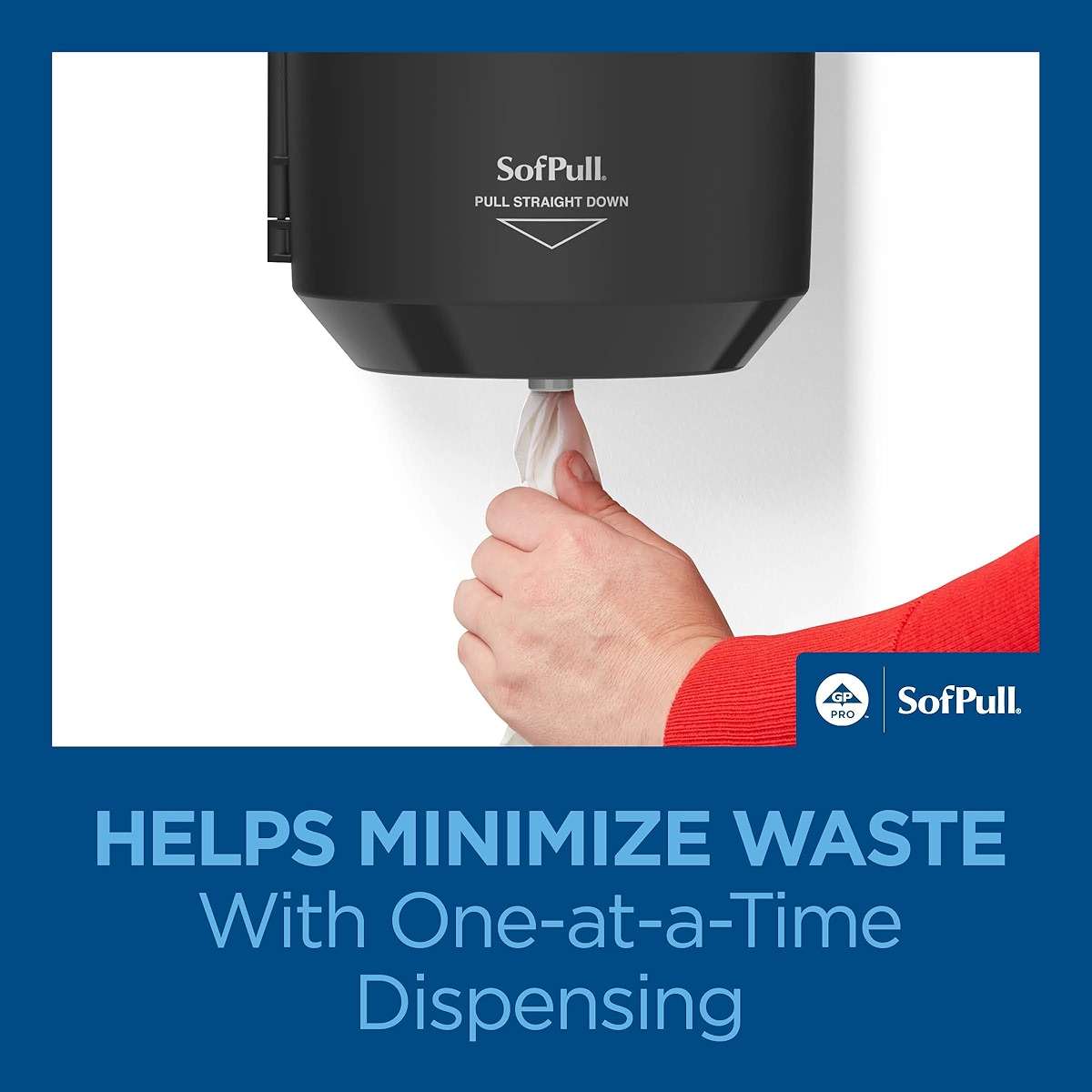 SofPull Centerpull Large by Georgia-Pacific PRO Paper Towel Dispenser, 10.13” W x 11.33” D x 10.58” H, 1 Dispenser, 58201B - Image 9
