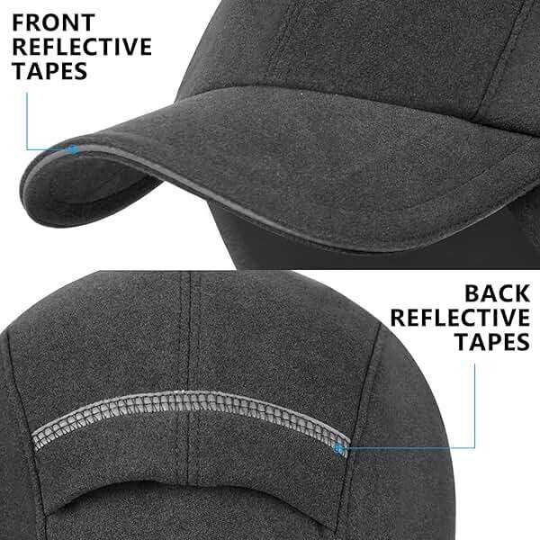 GADIEMKENSD Women's Winter Reflective Fleece Ponytail Hat with Drop Down Ear Warmer - Image 5