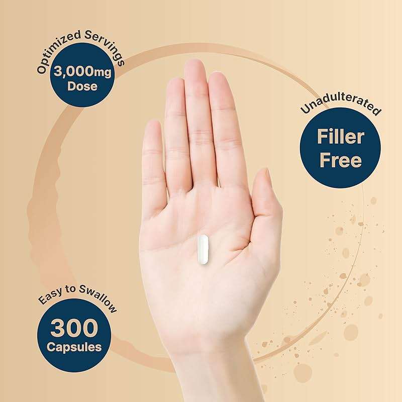 NatureBell Creatine Monohydrate Capsules 3,000mg Per Serving, 300 Count | Micronized, Unflavored Creatine Pills | Pre-Workout & Muscle Strength Support | Easy to Swallow, Filler-Free | 50 Servings - Image 5