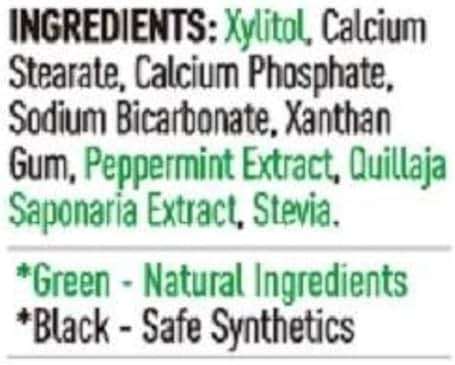 200 Pack Natural Toothpaste Tablet Bits - Chewable Mouthwash Whitening Bite Tablets for Teeth SLS & Fluoride Free Eco & Travel Friendly - Zero Waste Packaging - Mint & Activated Charcoal (Peppermint) - Image 9
